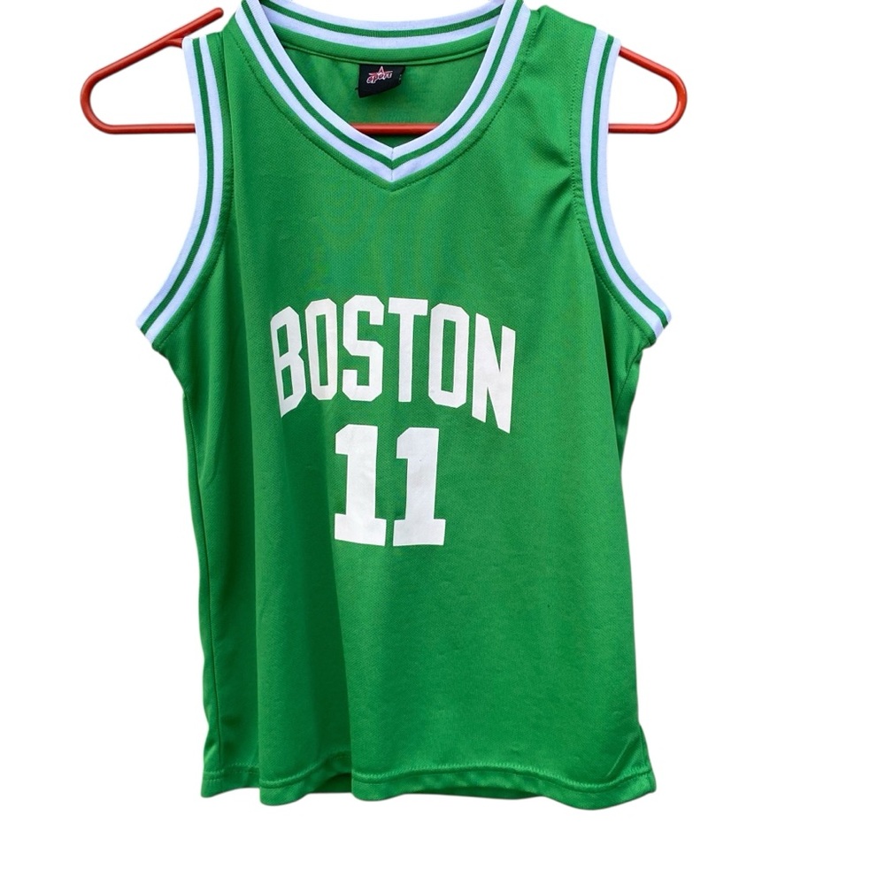 Kids Green Boston 11 Jersey Tank‎ Top Athletic, Sports Fan, Youth Size L